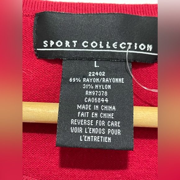 ✨2/$15✨Sz.L-Ribbon and Bling Sweater-Sport Collection - Picture 4 of 7